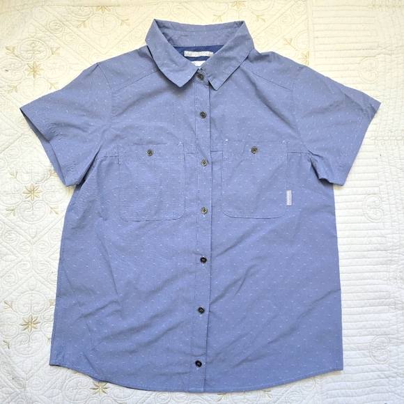 Columbia Pilsner Novelty Short Sleeve Shirt Womens XS Hiking Outdoors Ventilated - Picture 1 of 5